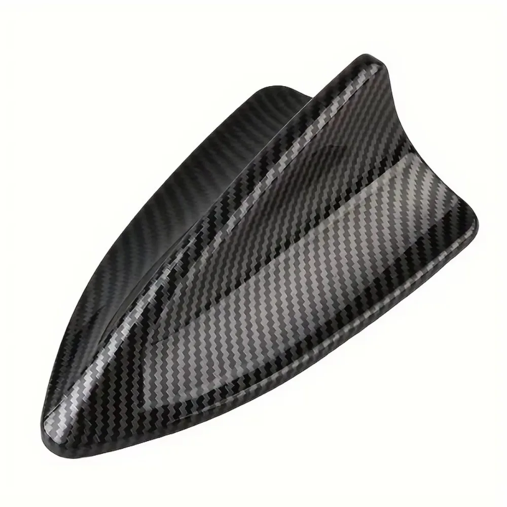 New Carbon Fiber Car Antenna Fin Universal Non Functional Car Shark Fin Simulation Car Decorative Part Car Parts