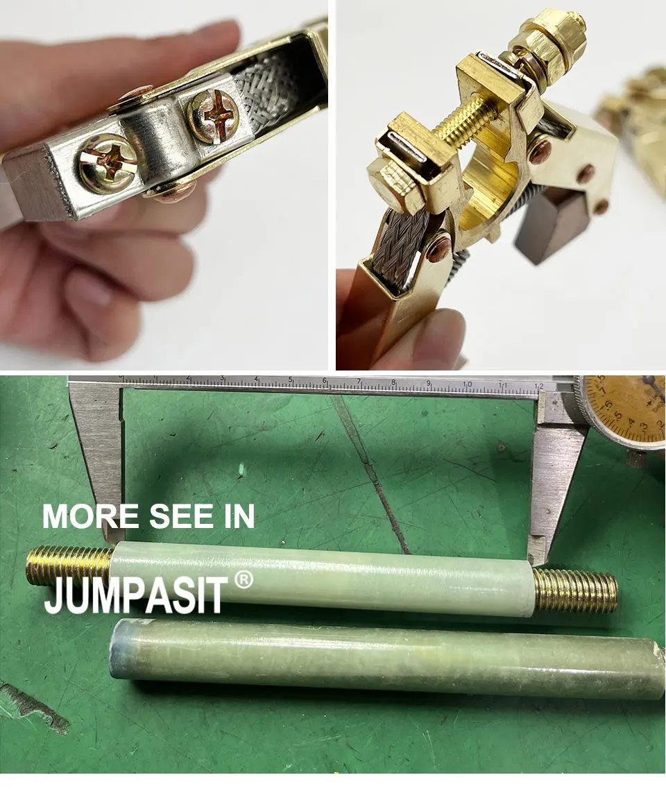 Jumpasit 4 Stück 10 x 25 Kupfer-Kohlebürstenhalter, Fischgrätenhalter, Montage 220 V – Detail 5