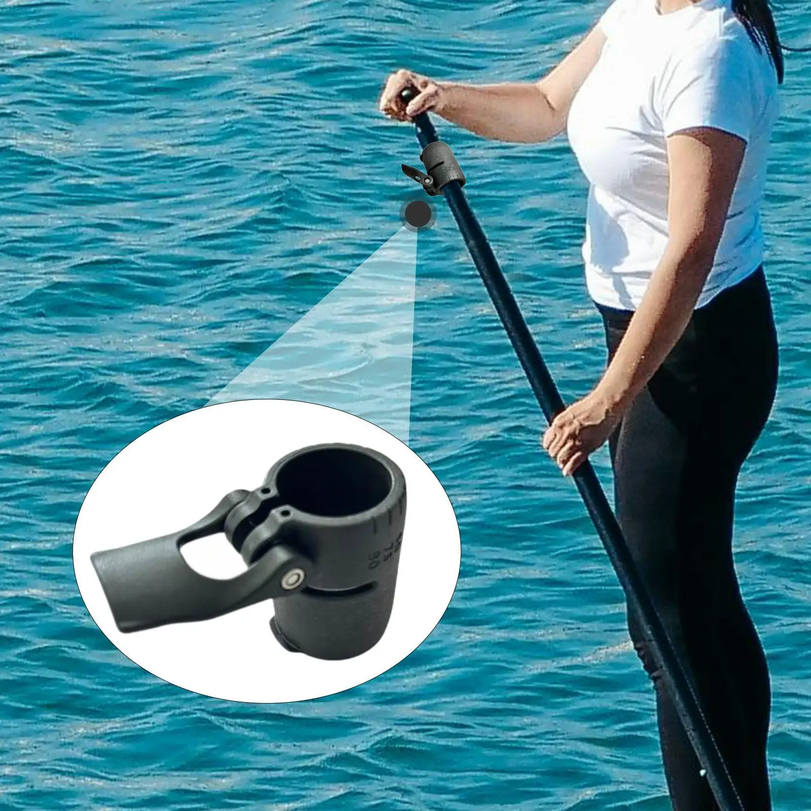 

Быстроразъемный зажим для весла, простая установка, нейлоновый зажим для вала весла для водных видов спорта, каноэ, каякинга, серфинга, гребли