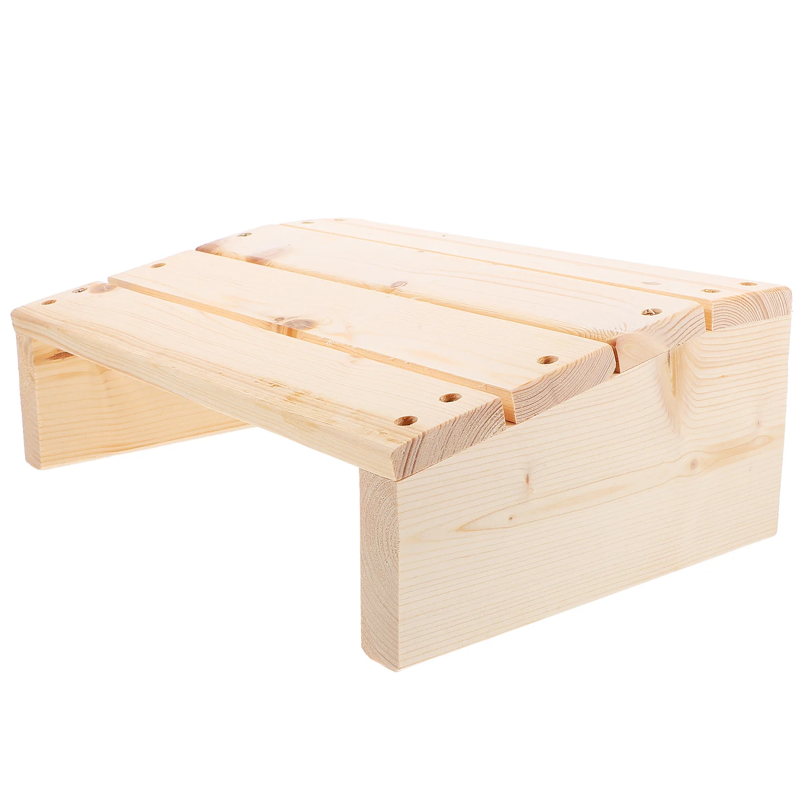 

1Pcs Wooden Foot Rest Tilted Office Desk Footstool Stable Non-Slip Footrest Under Desk Wood Stool for Office Home