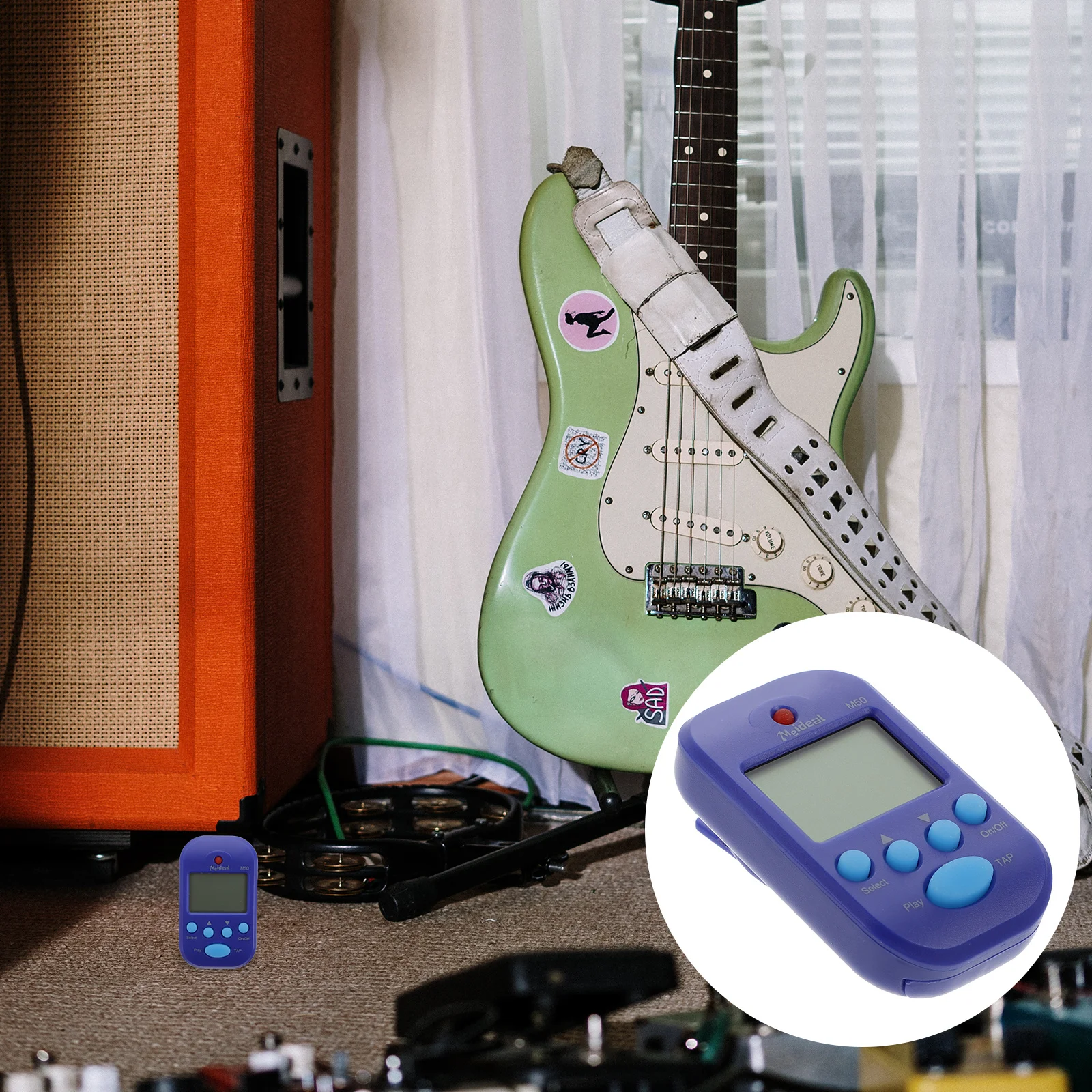 

1Pcs Digital Metronome Portable Mini Rhythm Tester for Various Music Styles Beginners Pros Electronic Metronome