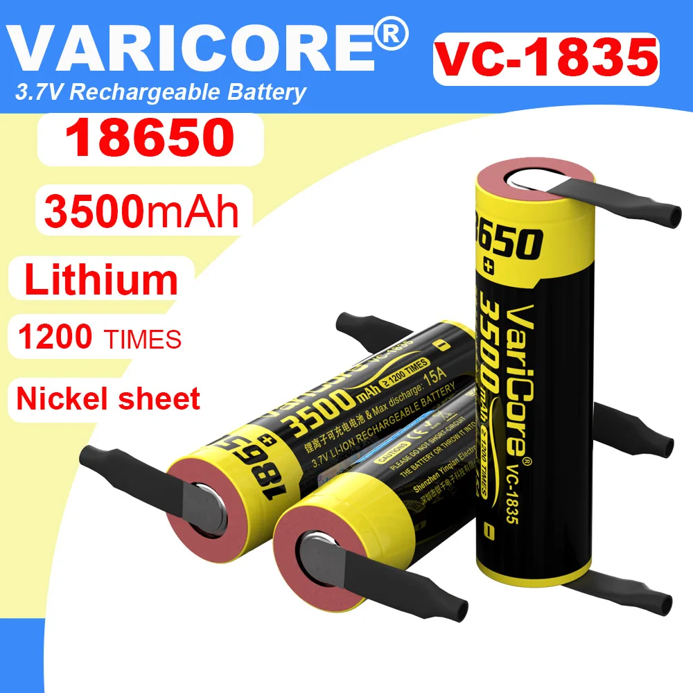 Liitokala-bateria de 18650 v/3.7v li-ion, 4.2 a, para dispositivos de alto drenagem + níquel para faça você mesmo, 1-20 peças