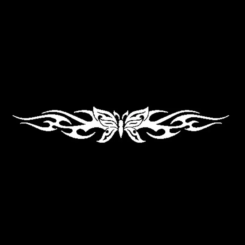 Car Sticker Butterfly Decal Car Sticker Graphic Tribal Flame Car Creative PVC Waterproof Sunscreen 15cm