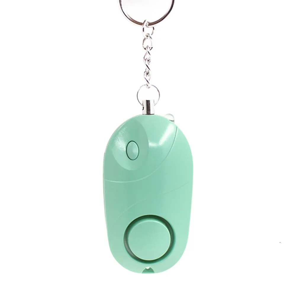 Personal Protection Siren Anti-attack Portable Keychain with LED Flashlight Women's Self-defense Alarm