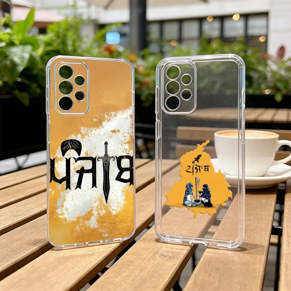 

ART P-Punjab Map Phone Case For Samsung S25,S24,S21,S22,S23,S30,Ultra,S20,Plus,Fe Transparent Cover