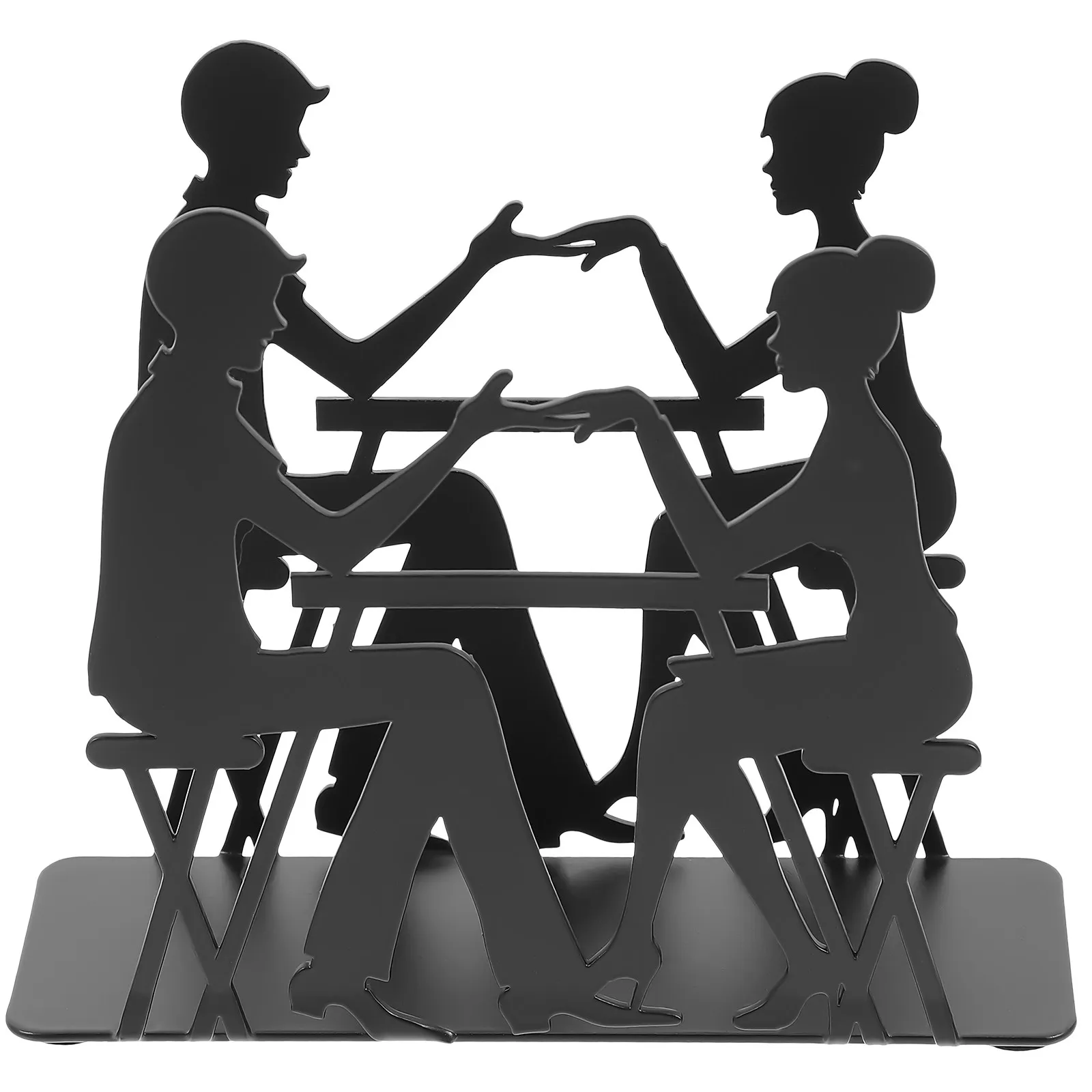 Restaurant Napkin Holder Metal Paper Towel Holder Sturdy Iron Napkin Rack Decorative Tabletop Tissue Dispenser for Home Hotel
