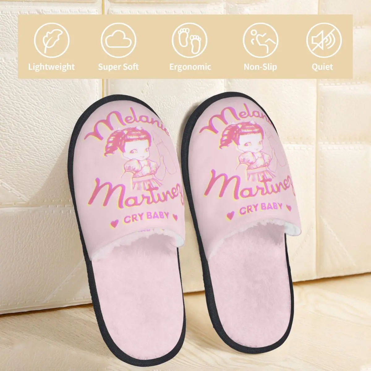 Winter Home Cotton Slippers Melanie Martinez Cry Baby Accessories Household Fur Slides Slippers Indoor Singer Anti Slip Slides