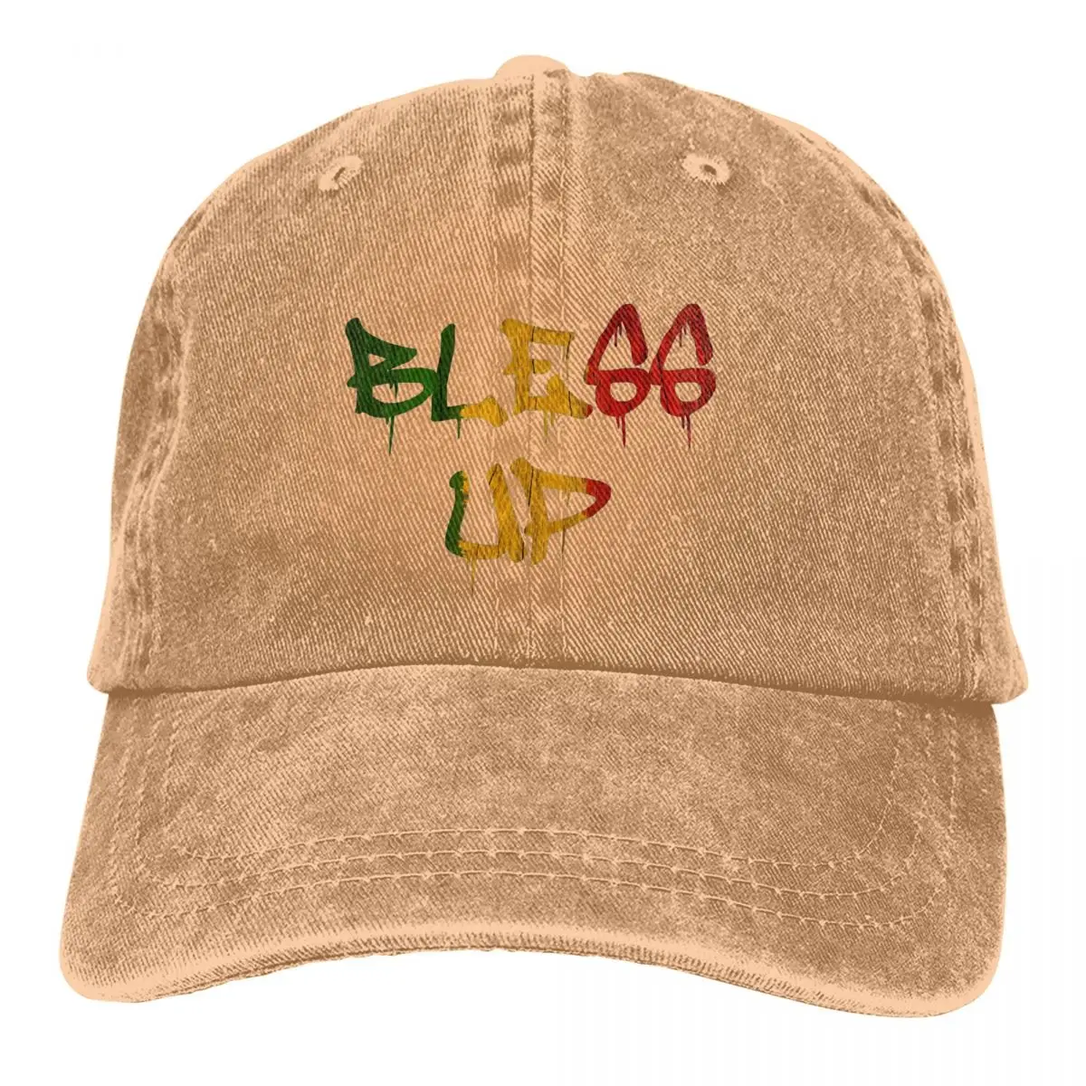 Rasta Flag Lion Multicolor Hat Peaked Women's Cap Quote Bless Up Personalized Visor Protection Hats