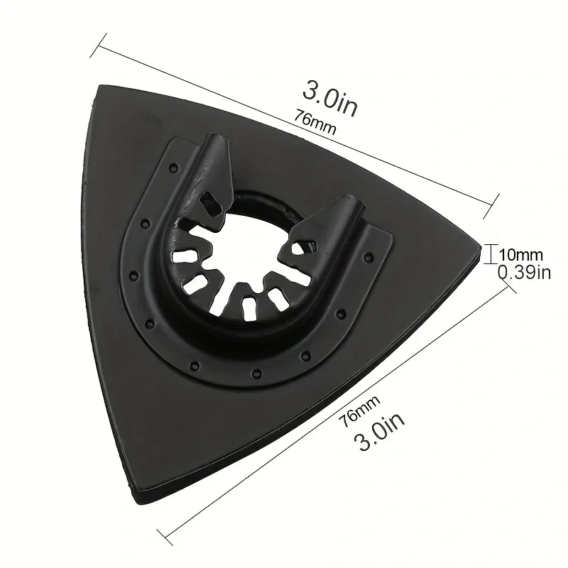 2pcs Triangular Sanding Pad with Quick Release for Oscillating Tool Renovator Accessories for Power Tool Fore Machine Tools