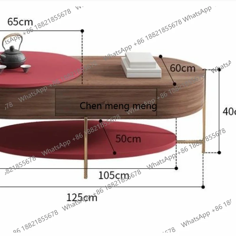 N138  Wholesale Modern Coffee Table Design Simple Small Apartment Coffee Table Europe Popular Living Room Furniture Salongbord