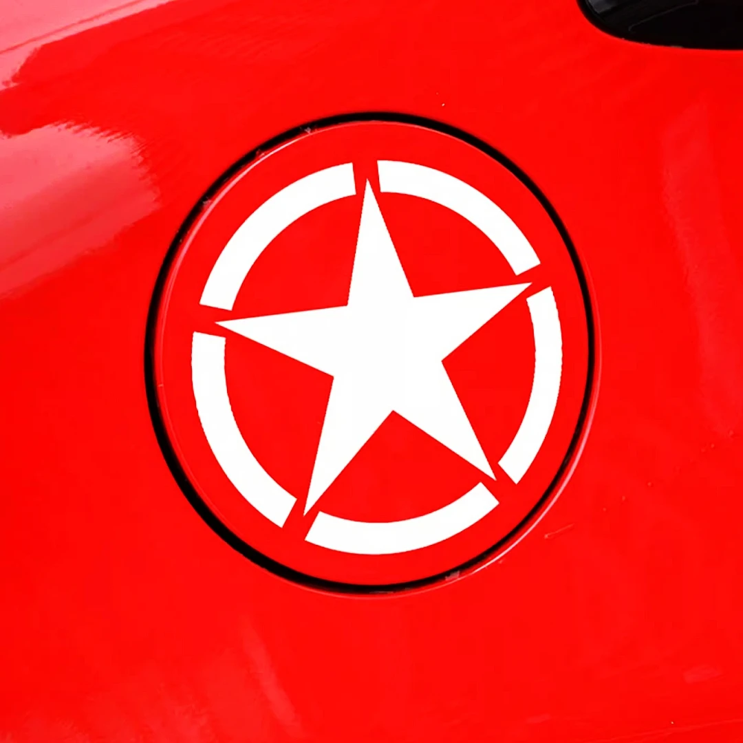 

Car Stickers Five Pointed Star Pentagram Military Army Reflective Decals For Fuel Tank Cap Bumper Motorcycle Helmet D2