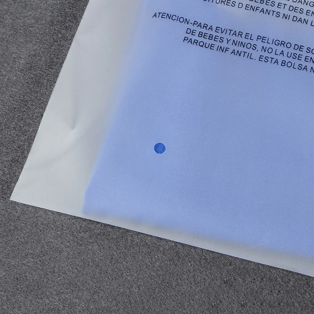 50Pcs Matte Plastic Clothes Storage Bags Pe Material Self Adhesive Seal Reusable Clothes Bags Breathable Protection 25x35cm