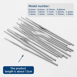 Rozmiar 0,5 mm-1,9 mm Metalowe haczyki do szydełkowania z pojedynczą główką Splot Głowica przędzy Rzemiosło Koronkowa wełna Narzędzie do robienia na drutach i akcesoriów