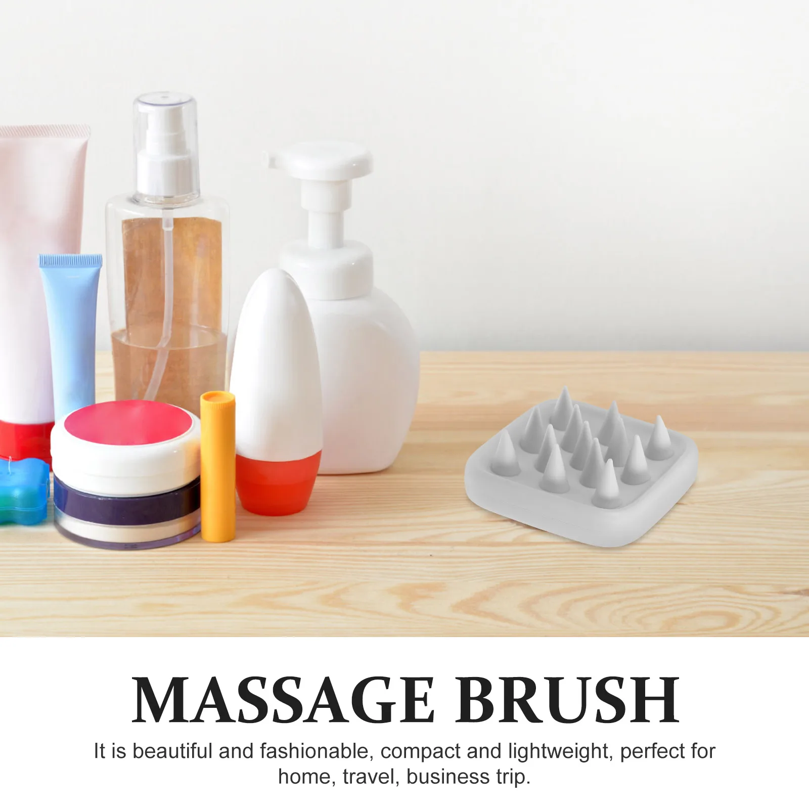 

Food Grade Silicone Shampooing Brush Miss Gentle Silica Gel Massage Hair Cleansing