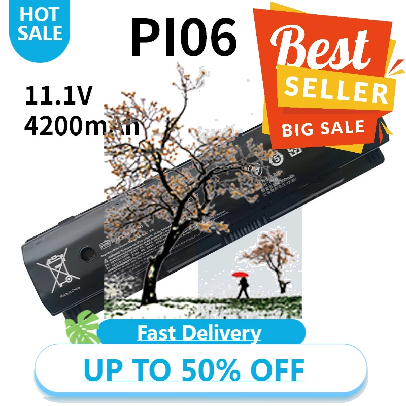 

【Fast Delivery】Suitable For HP PI06 TPN-Q117 Q118 Q119 Q122 I110 I111/2 Laptop Batteries