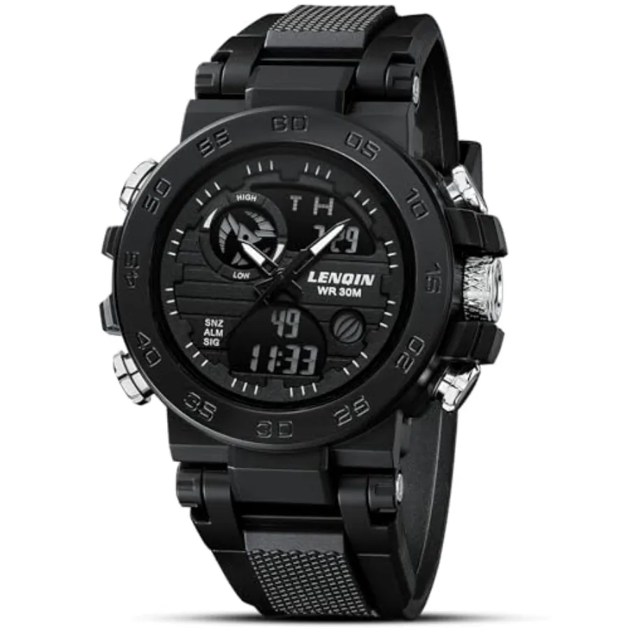 

Mens Watches Digital Military Watch for Men Stopwatch Army Survival Tactical Sports Outdoor Big Face Waterproof Men's Wrist Wat