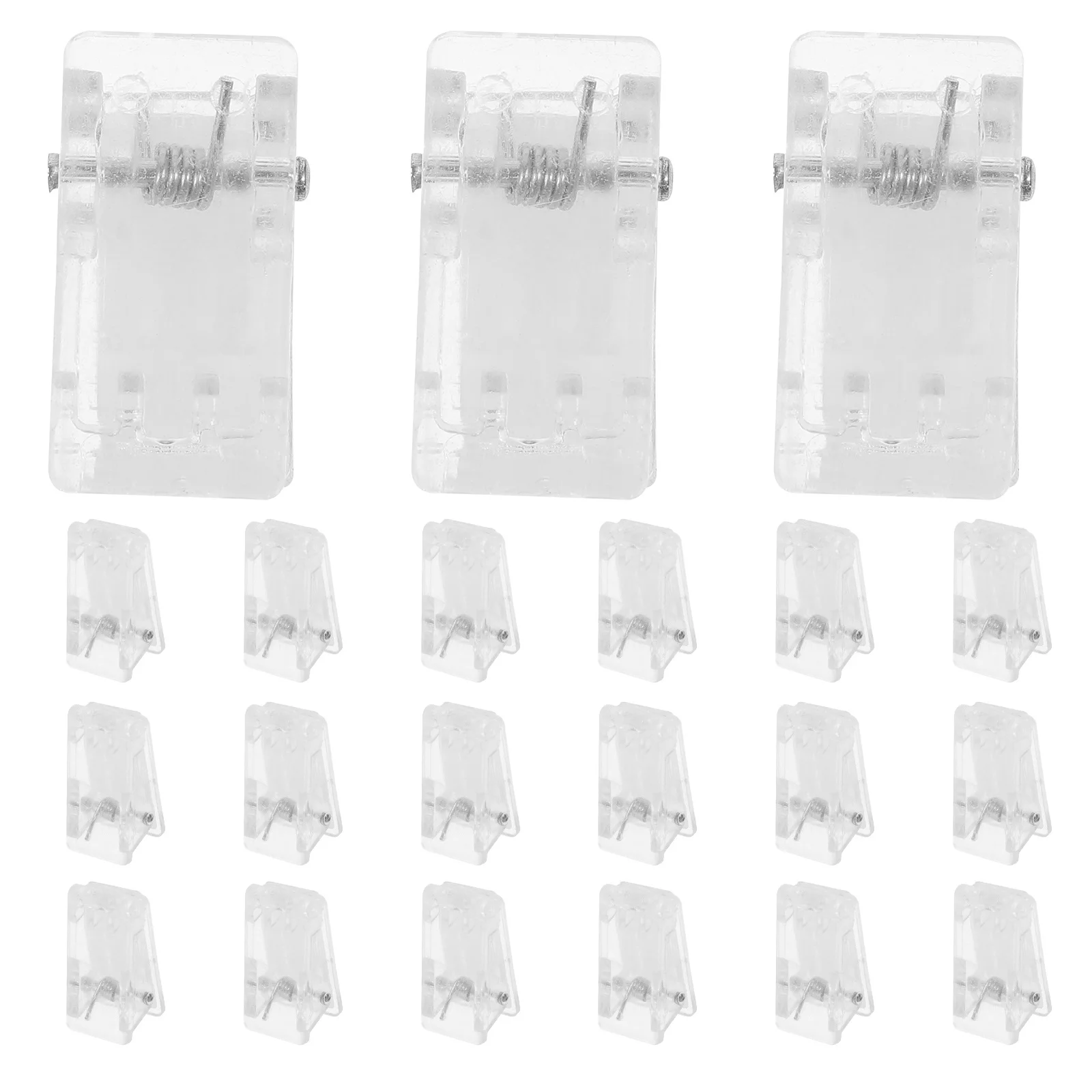 30 قطعة مقاطع شارة الاسم لاصق مقاطع بطاقة الصدر ل Id شارة حامل الربيع كليب مادة ABS قوية سهلة الحمل للمؤتمر #2