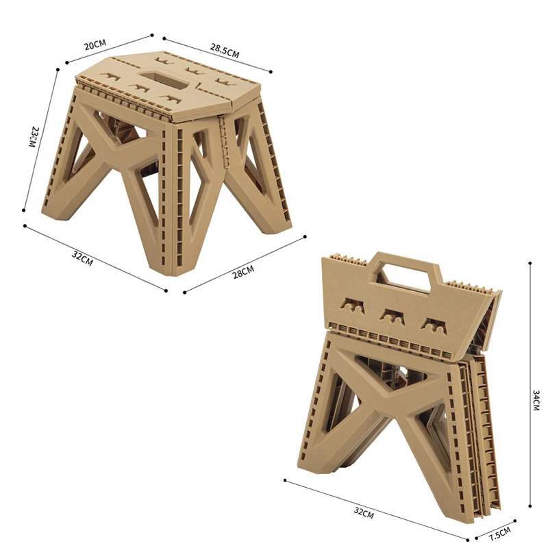 Outdoor small stool portable folding stool high load bearing durable small chair fishing stool beach stool camping stool