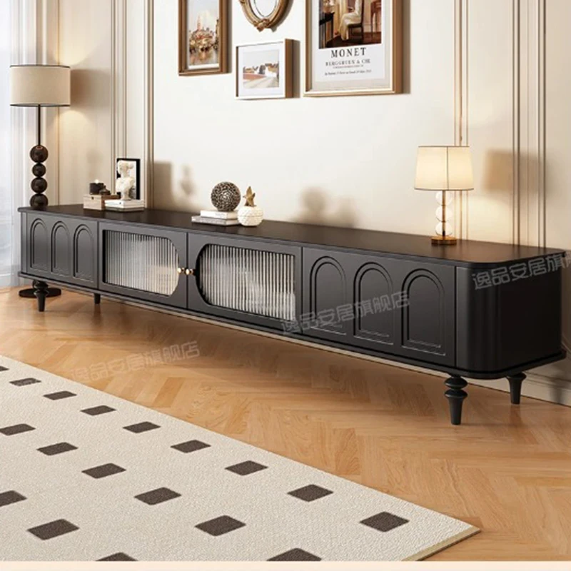 

Black Trendy Tv Stand European Unique Retro Simple Center Beauty Large Events Tv Stand Universal Modern Muebles Home Products