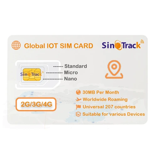 Imagen 2 del producto SinoTrack Global M2M tarjeta SIM de 1 año 2G 3G 4G 30MB por mes para dispositivo de seguimiento de rastreador GPS lote inteligente tarjeta SIM ST-901L J16