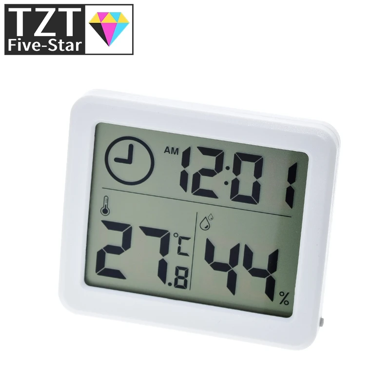 Multifunction Digital Thermometer Hygrometer Module Mini LCD Digital Temperature Humidity Sensor 3.2inch LCD Screen Clock Module