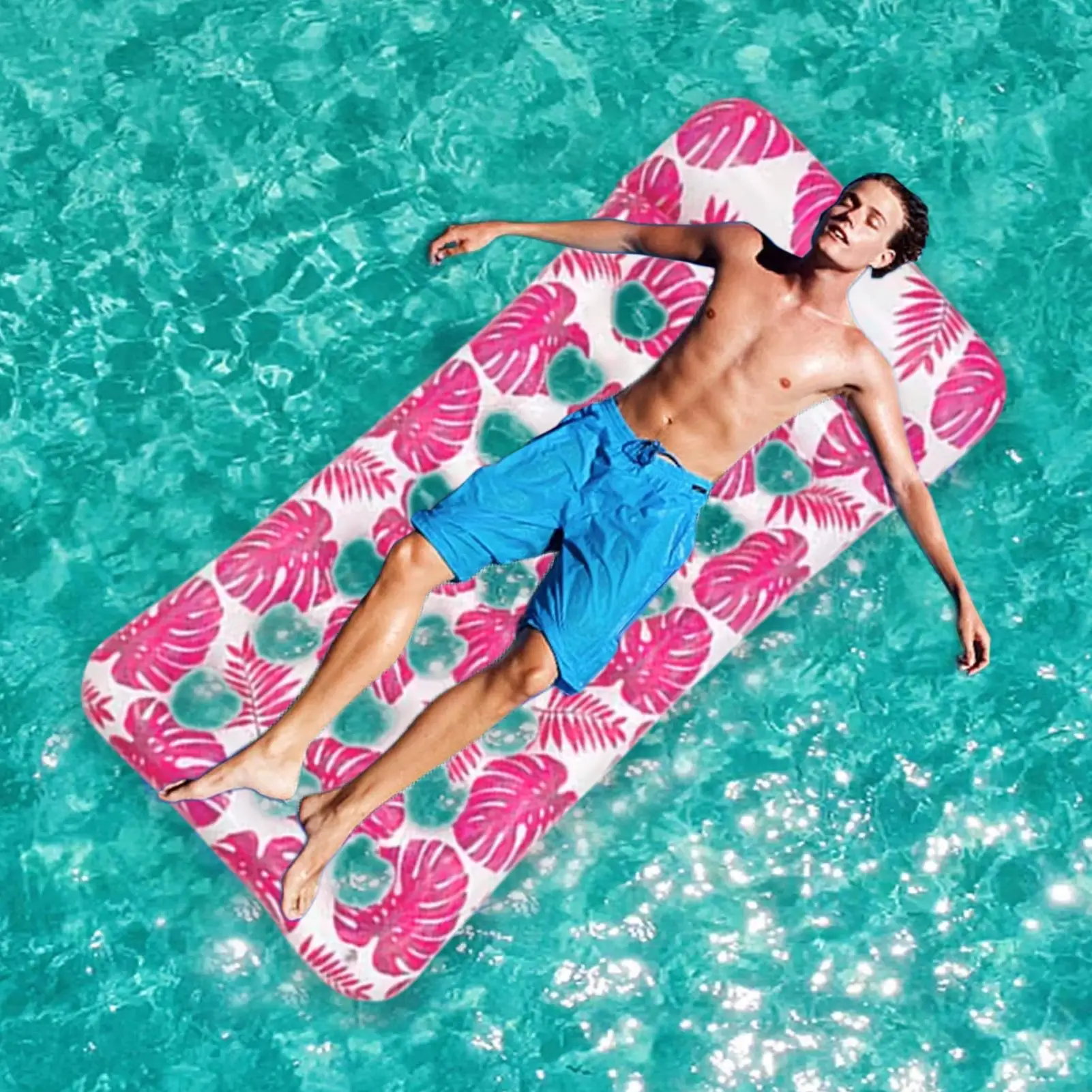 

Надувная водная спальная кровать, плавающий шезлонг из ПВХ, надувной матрас, водный гамак, поплавок, шезлонг, бассейн, пляжная вечеринка, вода