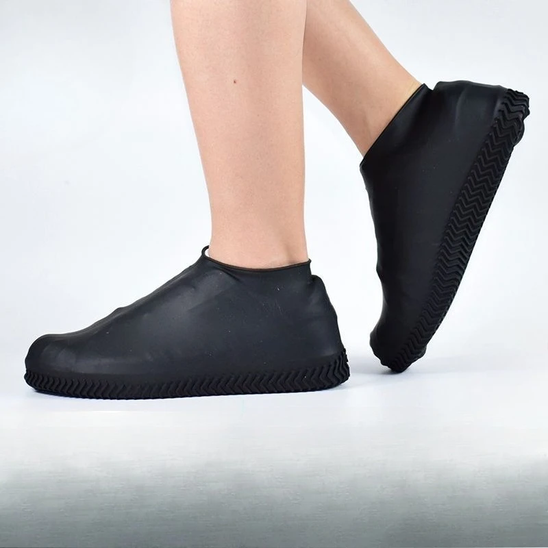 Unisex Silicone Waterproof Shoe Covers Non-Slip Thick Durable Outdoor Rain Protection Overshoes