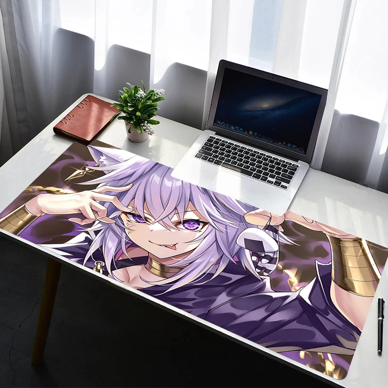 Mouse Pad Laptop Rubber Extended Desktop Mat Computer Gamer Mousepad Gaming Accessories H-hololive Nekomata Okayu Keyboard Pad