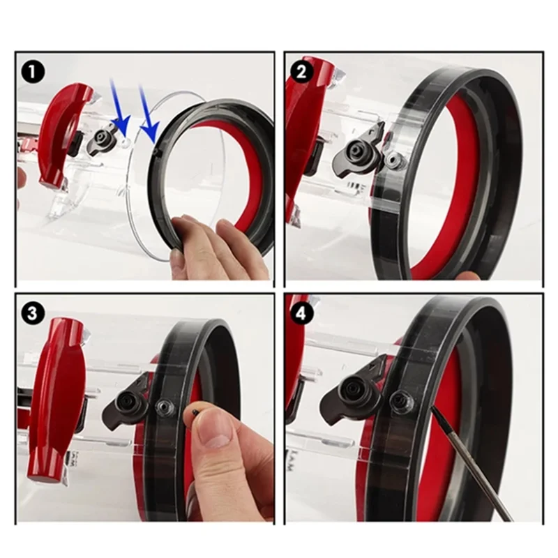 ABNP Per V12 V10 Slim Aspirapolvere Contenitore per la polvere Anello di tenuta fisso superiore Sostituzione del secchio per la polvere Filtro Pulitore Scatola della spazzatura