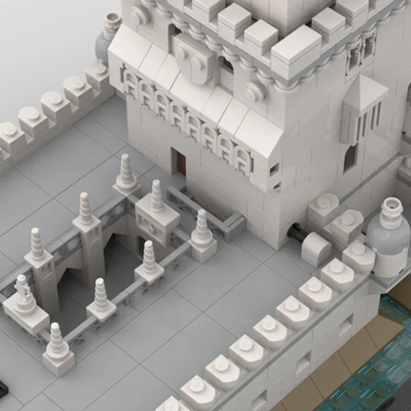 Castelo medieval modelo moc tijolos de construção saint vincent torre tecnologia blocos modulares presentes brinquedos de natal diy conjuntos montagem