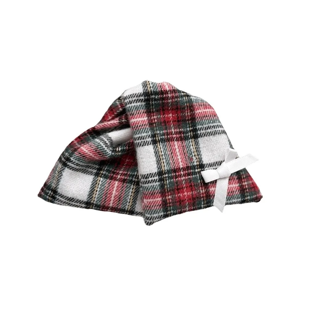 Geometric Shape Plaid Hair Claw Checked Pattern Strong Tension Christmas Claw Clamp Soft Texture Retro Design Vintage Jaw Clip