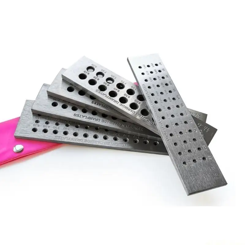 

D46E Ювелирное оборудование Металлообработка Drawplate Инструмент для формирования проволоки Текстура углеродистой стали