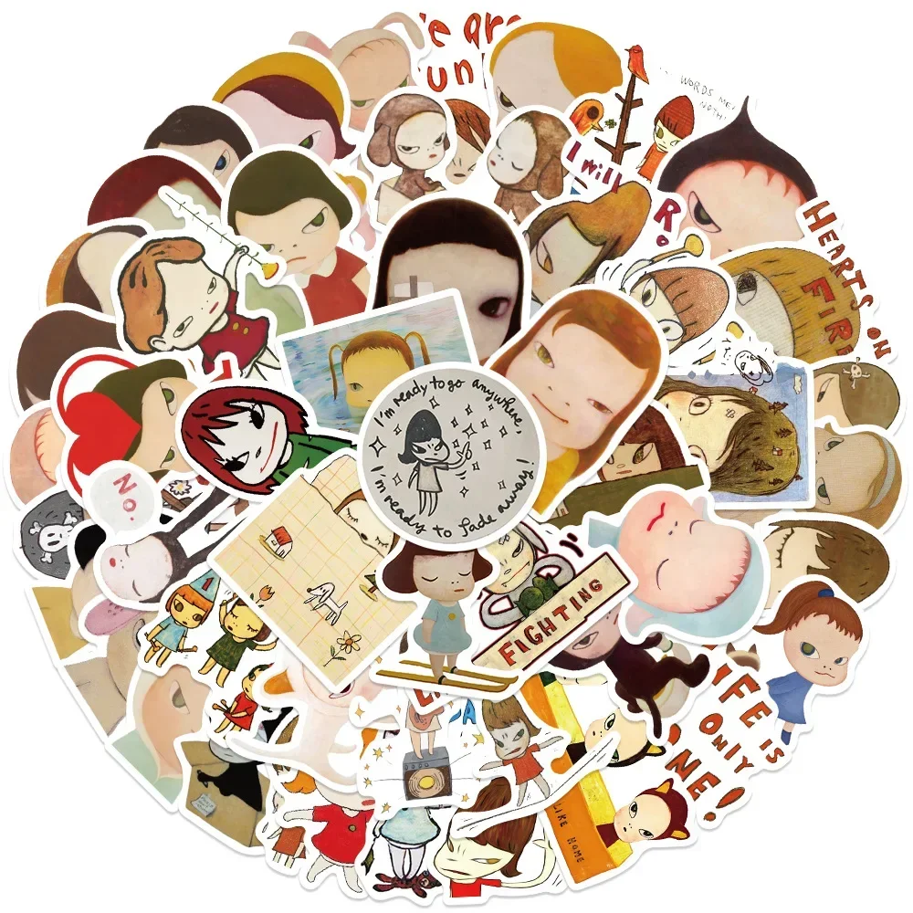 10/30/50PCS Leuke Nara Yoshitomo Cartoon Stickers Decal Decoratie Koffer Scrapbook Telefoon Laptop Briefpapier Cool Kid sticker