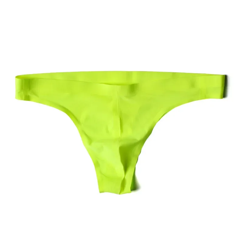 Mann Unterwäsche Tangas Sexy Eis Seidige Slips Höschen Männlich Homosexuell Niedrige Taille Suspensorium T-Back Weiche Unterhose Slip Tanga G-String