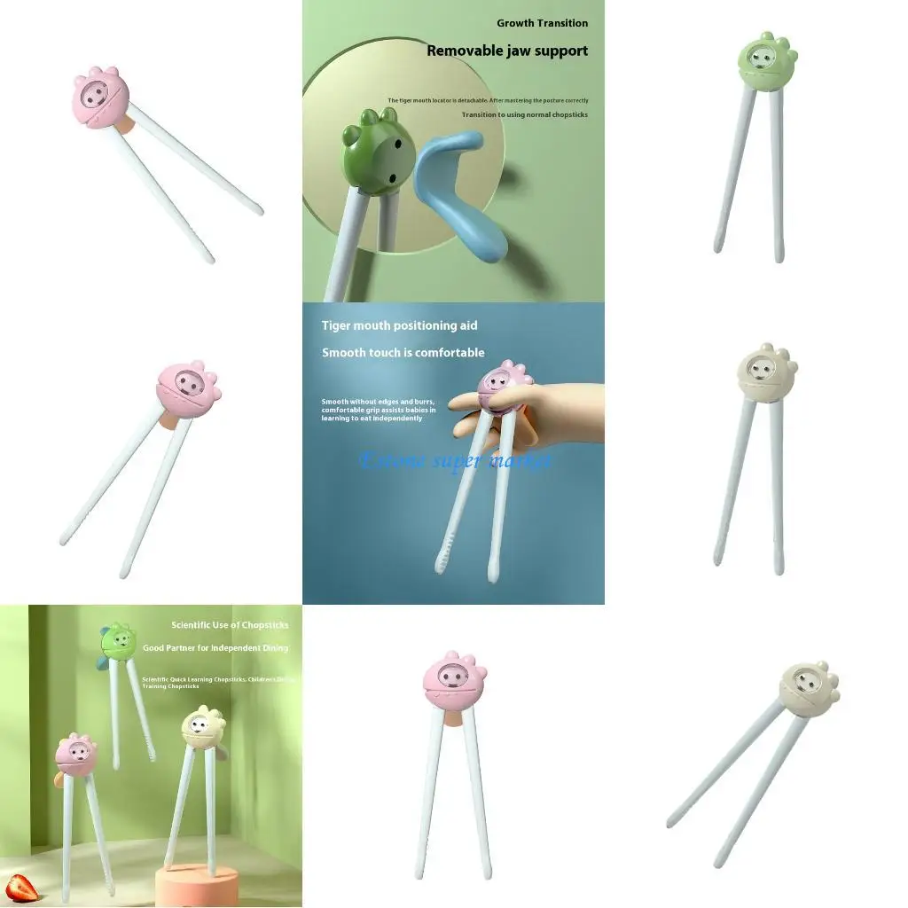 

090B Kids Practice Chopsticks Ergonomic ABS Plastic Learning Utensils For Beginners