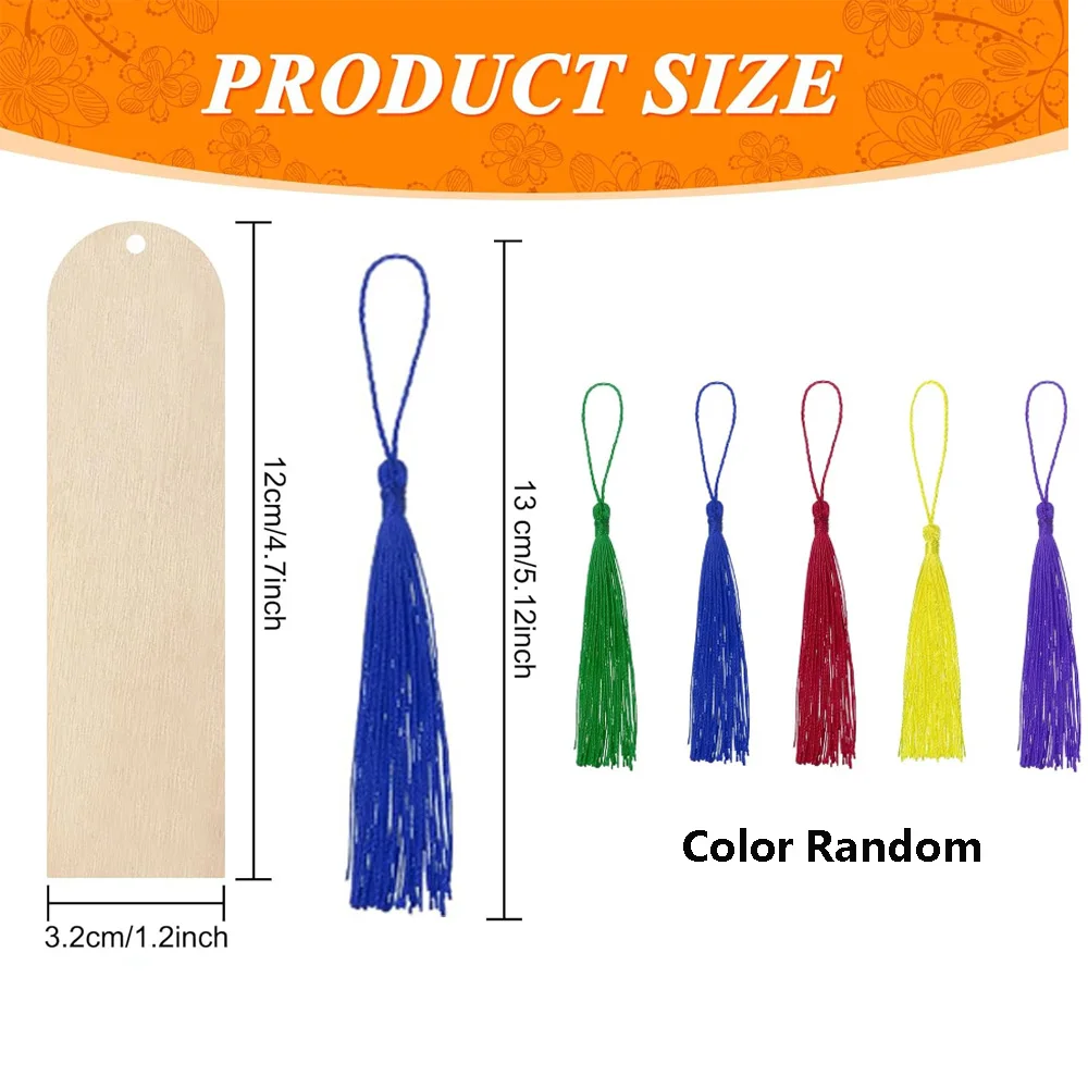 10/20/40/100 قطعة الإشارات المرجعية الخشبية الفارغة مع شرابات مجموعة DIY بها بنفسك الإشارات المرجعية الحرفية الخشبية علامة مربعة حفل زفاف عيد ميلاد ديكور #2