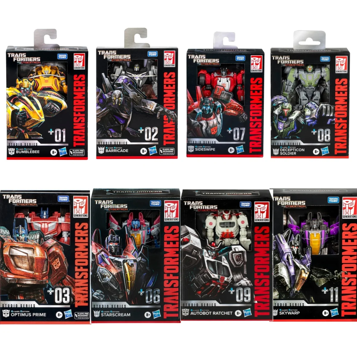 Transformateurs jouets série Studio édition Gamer série WFC 01 02 03 07 08 Bumblebee Barricade Starscream cliquet figurine jouet