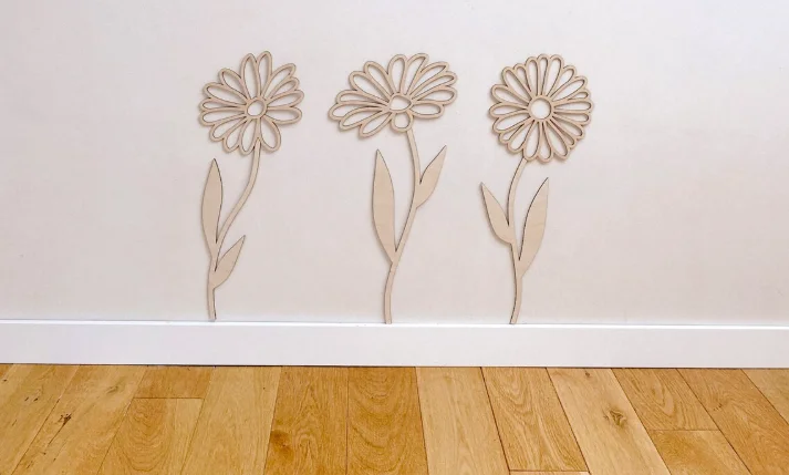 Decoración de pared con flores - Art And Craft For Nursery reseña y precio