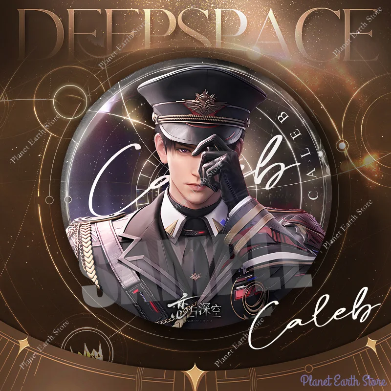 2025 75MM Love and Deepspace Sylus Rafayel Zayne Xavier Caleb Anime Flash Breeder Badge Emblem Brooch Cospaly Cartoon Gifts New image 4