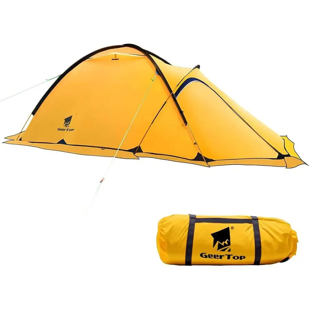 

2-Person 4-Season Waterproof Double Layer Backpacking Tent for All Weather Camping, Hiking, and Climbing - Easy Setup