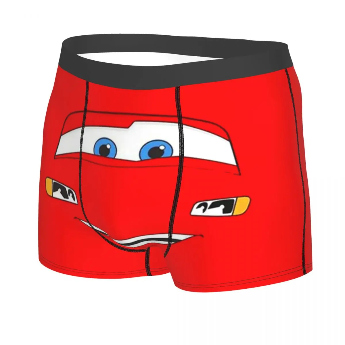 Happy Cars Lightning McQueen Boxer Shorts For Men 3D Printed Cartoon Underwear Panties Briefs Soft Underpants