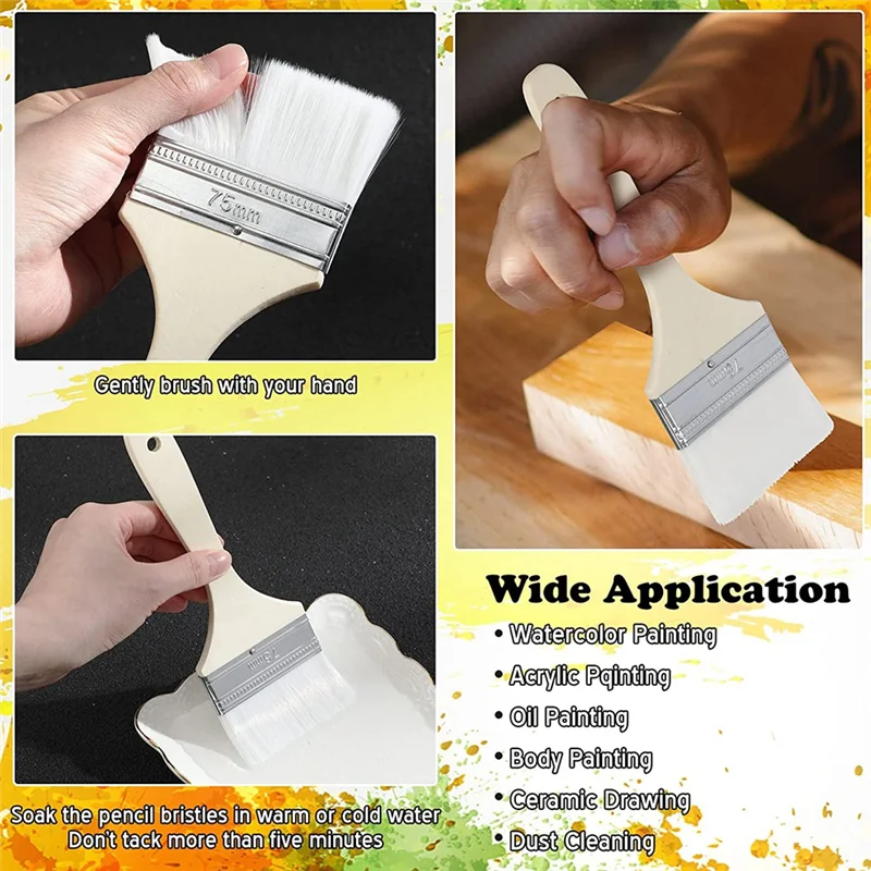 EDT-14 шт. Кисти различной формы Кисти для глазури Наборы акриловых красок для гончарных художников Взрослые Дети Студенты