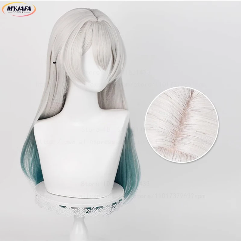 Высокое качество Honkai Star Rail Firefly Косплей Парик 67 см Длинные прямые термостойкие синтетические волосы Аниме Косплей Парики + Кепка для парика