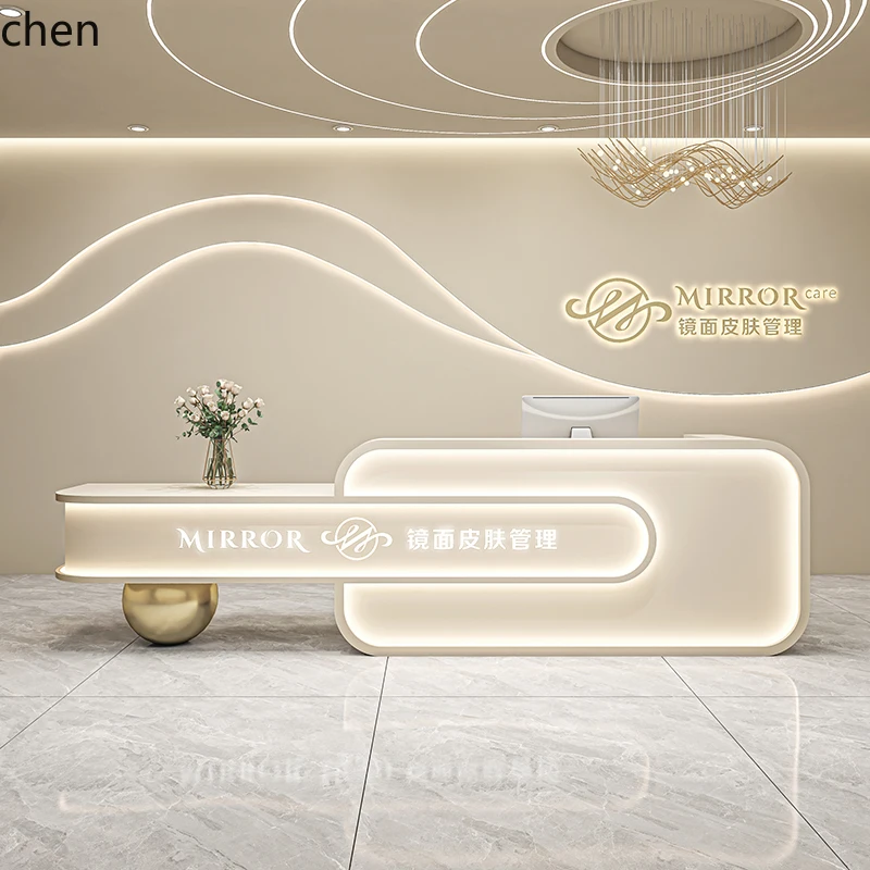 Zws. Beauty Salon Bar Hair Salon Clothing Store Cashier Medical Beauty Dental Clinic Reception Desk