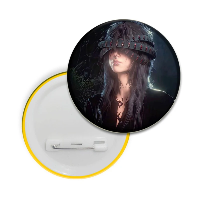 Astarion B-Baldur Gate 3 Evelyn Lotte Danni Soft Button Pin Tinplate Badge DIY Cartoon Brooch Fans Collection Gift Clothes Decor