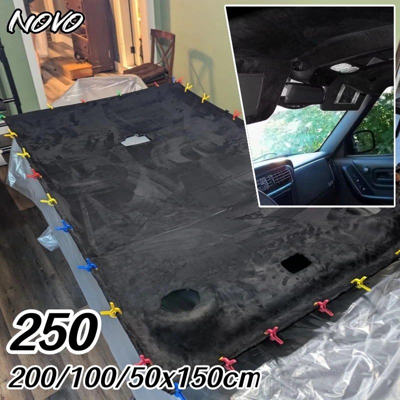

Suede Auto Headliner Fabric with Foam Backing,Interior Replacement Fabric for Car/Truck/SUV/RV Roof Home Repair/DIY Craft Lining