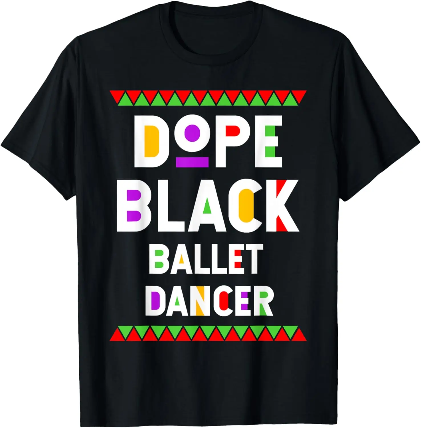 

Черная балетная танцовщица Dope, афроамериканская гордая футболка