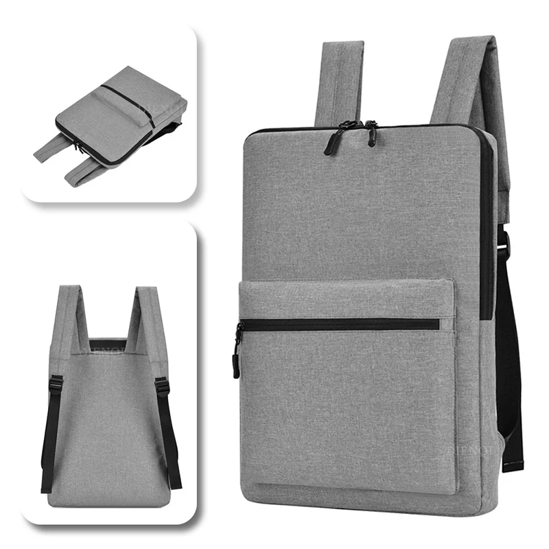 Slim Minimalist Laptop Backpack Ultra Thin Backbag School Travel Back Pack Waterproof Small Computer Bag 14 15.6'' for Men Women