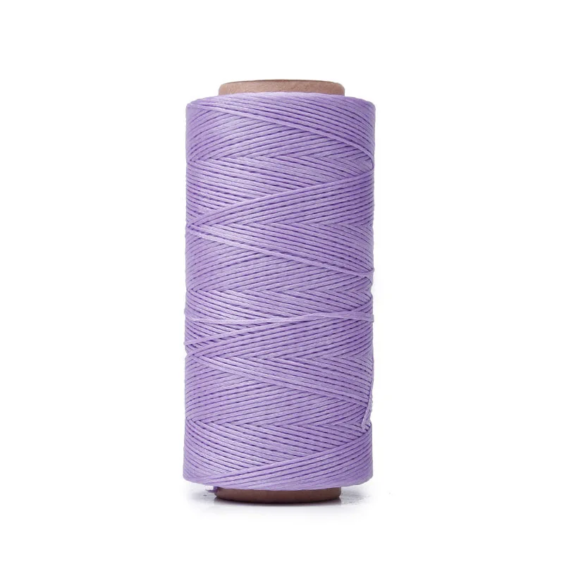 150D 260Meters 0.8mm 70colors Polyester Waxed Line Leather Craft Sewing Wax Thread Cord Flat Leather Sewing Wax Thread DIY