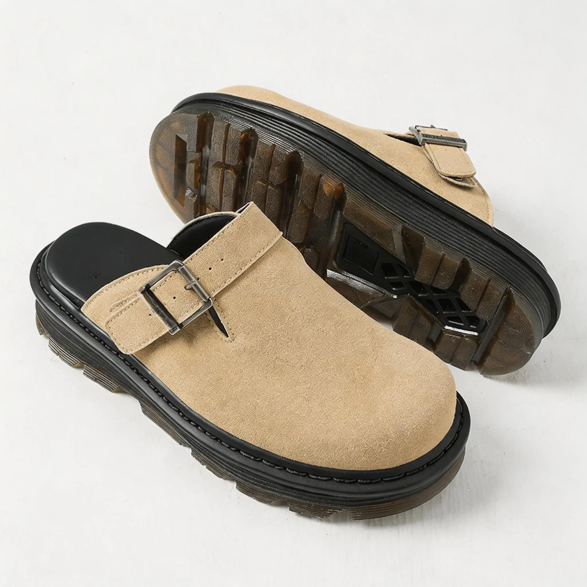 Dames Platform Mules Kurk Zool Unisex Klompen Slippers Watergolfzool Antislip Heren Sandalen Met Voetboogondersteuning